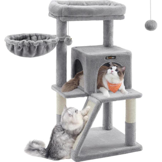 Feandrea Slim Cat Tower, Height 96 cm, for large Cats - (PCT51W)