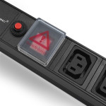 Qoltec Power strip for RACK 19'' | 1U | 10A | PDU | 8xIEC C13 | 2m - (53998)