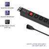Qoltec Power strip for RACK 19'' | 1U | 10A | PDU | 8xIEC C13 | 2m - (53998)