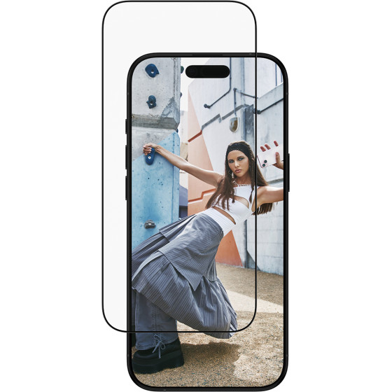 SAFE. By PanzerGlass(R) Screen Protector w. Black Frame Iphone 17 Air | Ultra-Wide Fit w. Easyaligner - (PG-SA54913)
