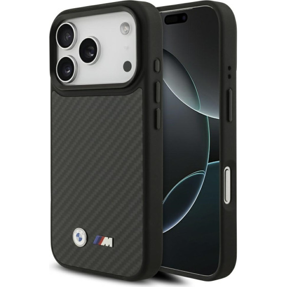 BMW M Kevlar Matt Magsafe Case For Iphone 17 Pro Black - (BMHMP17L24CFMMK)