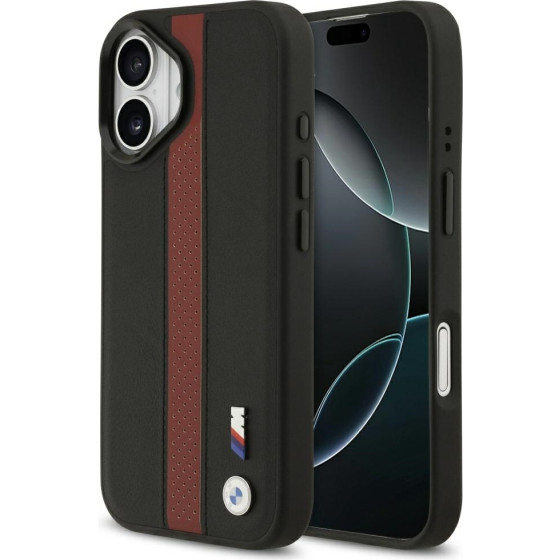 BMW M Perforated Stripe Logo Magsafe Case For Iphone 17 Red - (BMHMP17S25PCPSKR)