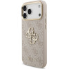 Guess 4G Big 4G Classic Logo Big Strap Metal Buttons Case For Iphone 17 Pro Max Pink - (GUHCP17XP4G4BCSP)