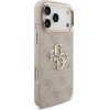 Guess 4G Big 4G Classic Logo Big Strap Metal Buttons Case For Iphone 17 Pro Max Pink - (GUHCP17XP4G4BCSP)