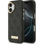 Guess 4G Logo Plate Magsafe Case For Iphone 17 Black - (GUHMP17SU4GPRK)