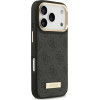 Guess 4G Logo Plate Magsafe Case For Iphone 17 Pro Black - (GUHMP17LU4GPRK)