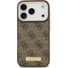 Guess 4G Logo Plate Magsafe Case For Iphone 17 Pro Brown - (GUHMP17LU4GPRW)