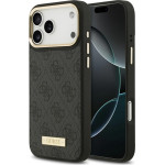 Guess 4G Logo Plate Magsafe Case For Iphone 17 Pro Max Black - (GUHMP17XU4GPRK)