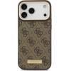 Guess 4G Logo Plate Magsafe Case For Iphone 17 Pro Max Brown - (GUHMP17XU4GPRW)