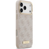 Guess 4G Logo Plate Magsafe Case For Iphone 17 Pro Max Pink - (GUHMP17XU4GPRP)