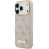 Guess 4G Logo Plate Magsafe Case For Iphone 17 Pro Pink - (GUHMP17LU4GPRP)