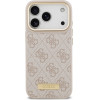 Guess 4G Logo Plate Magsafe Case For Iphone 17 Pro Pink - (GUHMP17LU4GPRP)