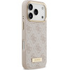 Guess 4G Logo Plate Magsafe Case For Iphone 17 Pro Pink - (GUHMP17LU4GPRP)