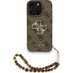 Guess 4G Strap 4G Classic Logo Case For Iphone 16 Pro Brown - (GUHCP16LP4GMGSW)