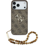Guess 4G Strap 4G Classic Logo Case For Iphone 17 Pro Max Brown - (GUHCP17XP4GMGSW)