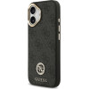 Guess 4G Strass Logo & Big Strap Metal Buttons Magsafe Case For Iphone 17 Black - (GUHMP17SP4G4DCSK)