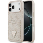Guess Case 4G Double Card Triangle For Iphone 17 Pro Max Pink - (GUHCP17XP4TPP)