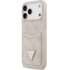 Guess Case 4G Double Card Triangle For Iphone 17 Pro Max Pink - (GUHCP17XP4TPP)