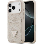 Guess Case 4G Double Card Triangle For Iphone 17 Pro Pink - (GUHCP17LP4TPP)
