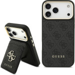 Guess Case 4G With Wallet Magsafe For Iphone 17 Pro Max Black - (GUBPHCP17XP4SM4MCK)