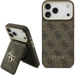 Guess Case 4G With Wallet Magsafe For Iphone 17 Pro Max Brown - (GUBPHCP17XP4SM4MCW)