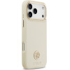 Guess Case Grained Strass Logo Magsafe For Iphone 17 Pro Max Beige - (GUHMP17XPGCRMDEE)