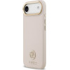 Guess Case Grained Strass Logo Magsafe For Iphone Air Pink - (GUHMP17MPGCRMDEP)