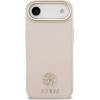 Guess Case Grained Strass Logo Magsafe For Iphone Air Pink - (GUHMP17MPGCRMDEP)