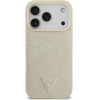 Guess Croco Triangle Logo Magsafe Case For Iphone 17 Pro Gold - (GUHMP17LPCRTHCD)