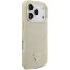 Guess Croco Triangle Logo Magsafe Case For Iphone 17 Pro Gold - (GUHMP17LPCRTHCD)