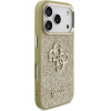 Guess Fixed Glitter Big 4G Metal Frame Case For Iphone 17 Pro Gold - (GUHCP17LHG4SGCD)