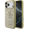 Guess Fixed Glitter Big 4G Metal Frame Case For Iphone 17 Pro Max Gold - (GUHCP17XHG4SGCD)