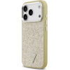 Guess Glitter Triangle Logo Magsafe Case For Iphone 17 Pro Gold - (GUHMP17LPFGTSCMD)