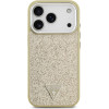 Guess Glitter Triangle Logo Magsafe Case For Iphone 17 Pro Gold - (GUHMP17LPFGTSCMD)