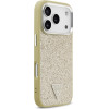 Guess Glitter Triangle Logo Magsafe Case For Iphone 17 Pro Gold - (GUHMP17LPFGTSCMD)