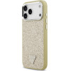 Guess Glitter Triangle Logo Magsafe Case For Iphone 17 Pro Max Gold - (GUHMP17XPFGTSCMD)