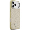 Guess Glitter Triangle Logo Magsafe Case For Iphone 17 Pro Max Gold - (GUHMP17XPFGTSCMD)