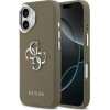 Guess Grained Big 4G Classic Logo Case For Iphone 17 Pro Brown - (GUHCP17SPG4SMCEW)