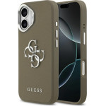 Guess Grained Big 4G Classic Logo Case For Iphone 17 Pro Brown - (GUHCP17SPG4SMCEW)