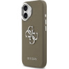 Guess Grained Big 4G Classic Logo Case For Iphone 17 Pro Brown - (GUHCP17SPG4SMCEW)