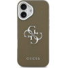 Guess Grained Big 4G Classic Logo Case For Iphone 17 Pro Brown - (GUHCP17SPG4SMCEW)