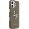 Guess Grained Big 4G Classic Logo Case For Iphone 17 Pro Brown - (GUHCP17SPG4SMCEW)