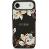 Guess Grained Flowers Classic Logo Magsafe Case For Iphone Air Black - (GUHMP17MPGNMPLMK)