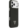 Guess Grained Triangle Logo Magsafe Case For Iphone 17 Pro Max Black - (GUHMP17XPGTSPSK)
