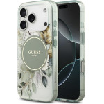 Guess Iml Flower & Tonal Circle Magsafe Case For Iphone 17 Pro Max Green - (GUHMP17XHFWBDCEN)