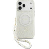 Guess Iml Flowers Electro Pearl Strap Magsafe Case For Iphone 17 Pro Max White - (GUHMP17XHCPOFPH)