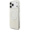Guess Iml Flowers Electro Pearl Strap Magsafe Case For Iphone 17 Pro Max White - (GUHMP17XHCPOFPH)