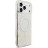 Guess Iml Flowers Electro Pearl Strap Magsafe Case For Iphone 17 Pro Max White - (GUHMP17XHCPOFPH)