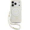 Guess Iml Flowers Electro Pearl Strap Magsafe Case For Iphone 17 Pro White - (GUHMP17LHCPOFPH)