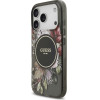 Guess Iml Flowers Pearl Strap Magsafe Case For Iphone 17 Pro Black - (GUHMP17LHFWBRCESK)